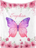 Personalized Baby Blanket- Custom Baby Blanket for Girls Soft Flanne Blankets in Easter Personalized Baby Gifts for Christmas Birthday Baby Shower Infant Newborn Shower (Red)