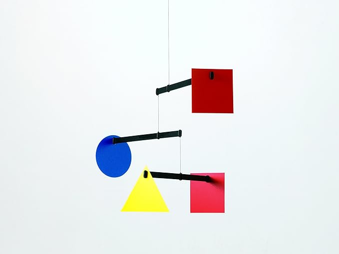 Flensted Abstract Bauhaus Mobile Size: Large (red Yellow Blue)