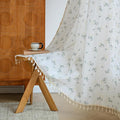 ENJOYBRIDAL Floral 84 Inch Curtains for Bedroom Living Room Drapes Boho Rod Pocket Semi Sheer Floor Length Window Curtains 2 Panel Sets Farmhouse Light Filtering Vintage Patterned Window Treatments