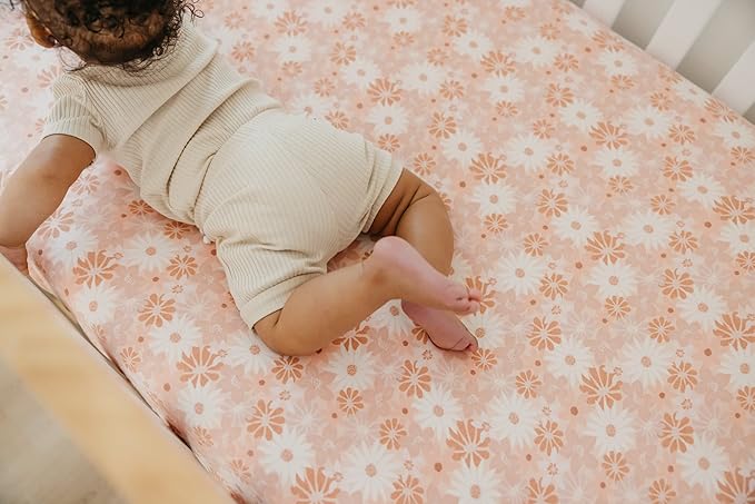 Copper Pearl Premium Knit Crib Sheets for Boys and Girls: Breathable, Soft, Fitted for Standard Mattresses - Baby Registry or Shower Gift, Penny