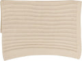 Baby Knit Blanket, 100% Cotton Ribble Patterns, Soft, Cozy, Lightweight Swaddle for Newborn & Infant Swaddling Beige Neutral, Perfect Baby Shower Ideas Beige 30x30