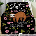 Sloth Blanket Ultra Soft Cozy Flannel Sloth Throw Blanket for Women Girls Adults Gifts 50"x40"
