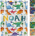 Personalized Baby Blankets, Customized Easter Blanket for Kids, Personalized Dinosaur Baby Blanket with Name, Custom Easter Baby Blanket for Boys, Girl & Kids, Baby Boy Newborn Soft