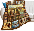 Horse Blanket Motivational God Say You are Throw Blankets Gifts for Girls Boys Cozy Warm Soft Fuzzy Flannel Throws Plush Stuffed Animal Western Horses Fleece Gifts for Men Women for Sofa Bed 60"x80"
