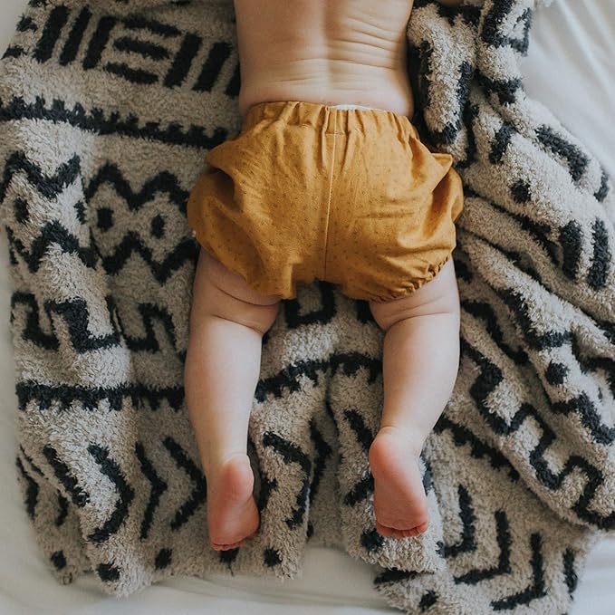 SARANONI Bamboo Receiving Blankets for Babies | Ultra-Soft Lush and Boutique Quality Baby Blanket | Mudcloth - 30" x 40"