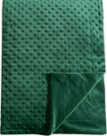 david's kids Micro Fleece Minky Baby Blanket for Boys Girls with Double Layer and Soothing Raised Dots, 40x50 Inches Breathable and Soft Lightweight Receiving Blanket for Newborns, Emerald Green