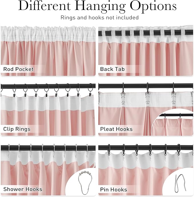 StangH Baby Pink Velvet Curtains 84 Inches Length, Room Darkening Soft Drapes with Back Tab Thermal Insulated Window Treatment for Girls Bedroom, Living Room, 52x84 Inch, 2 Panels