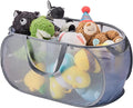 Large Toys Storage Basket Organizer Box for Kids, Boys, Girls - Foldable Toy Storage Bins with Dividers & 2 Sturdy Handles for Living Room, Bedroom, Playroom, Kidsroom (Grey, 2 Compartments)