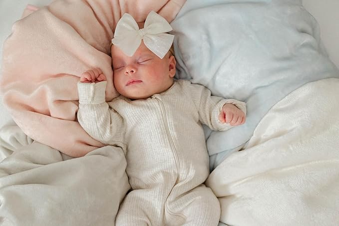 Ultra Plush 30x40 Super Soft Sherpa Baby Blanket, Durable, Machine Washable, Gentle on Baby's Skin - Ideal Baby Blankets for Boys & Girls, (Cloud Blue)