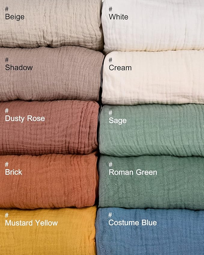 Crib Sheets for Boys Girl, Fitted Baby Toddler Bed Sheets 28" x 52", Neutral Muslin Cotton Crib Mattress Bedding Soft and Breathable Comfort (Roman Green)