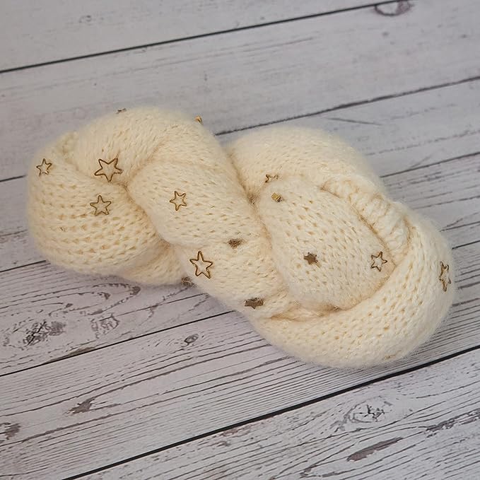 Newborn Baby Photography Props Outfits Hat Long Ripple Wrap Set for Boys Girls Photography Photoshoot Photos