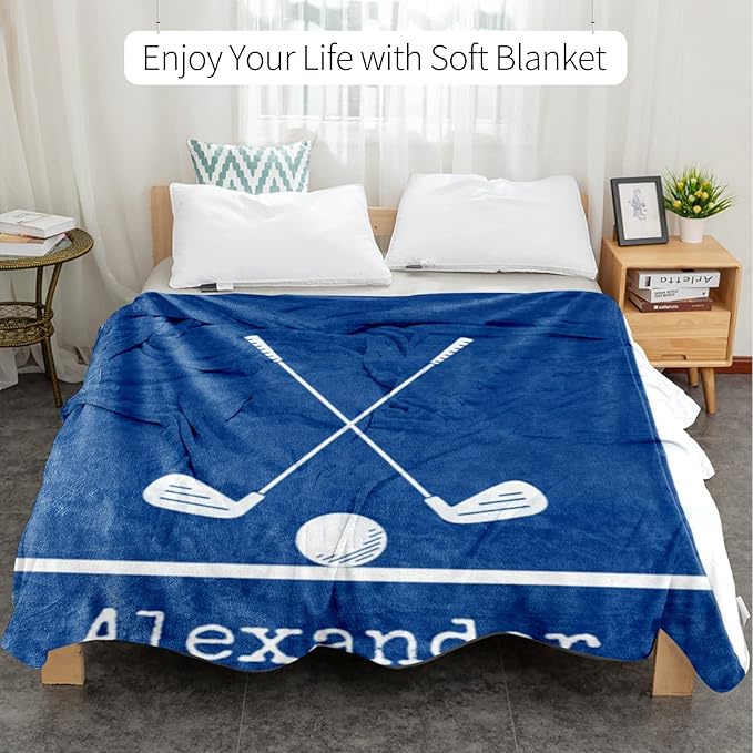 Custom Hockey Baby Nursery Blanket: Personalized Toddler Essentials for Boys and Girls - Birthday Gift for Hockeys Lovers - Soft Fluffy Warm Skin Blankets (30 * 40Inch)
