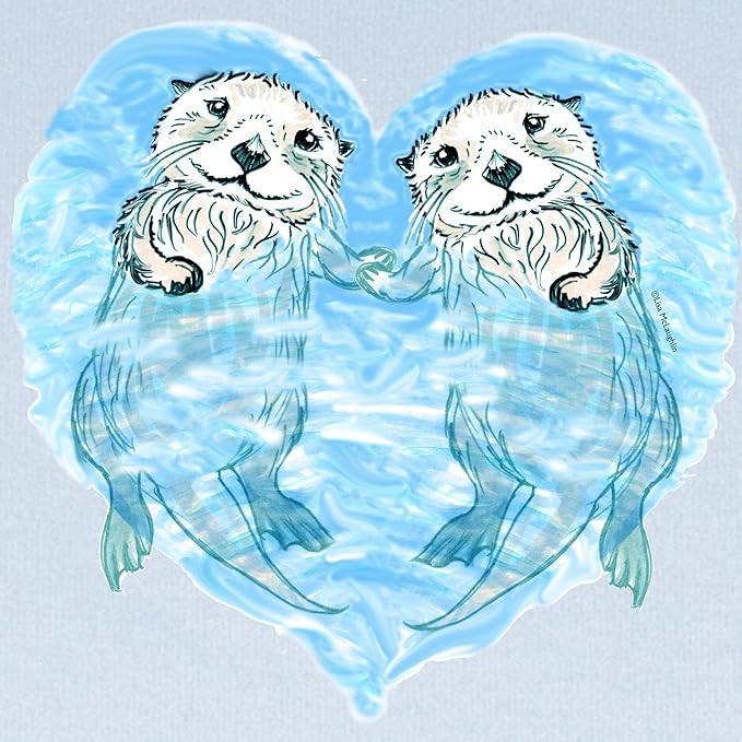 CafePress Sea Otters Holding Hands Baby Blanket, Super Soft Newborn Swaddle