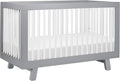 Babyletto Hudson 3-in-1 Convertible Baby Crib with Toddler Bed & Daybed Conversion - Strong, Durable & Easy to Assemble - GREENGUARD Gold Certified w/ 4 Adjustable Mattress Heights - Grey and White