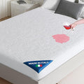 PAULATO BY GA.I.CO Queen Waterproof Mattress Protector – Mattress Cover for Queen Size Bed – Soft Noiseless Hypoallergenic Machine Washable – Waterproof Protector with Deep Elastic Skirt