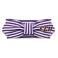 Creative Knitwear East Carolina Pirates Infant Girls Purple/White Striped Hair Knot Headband Embroidered Logo - Size Newborn - 4T