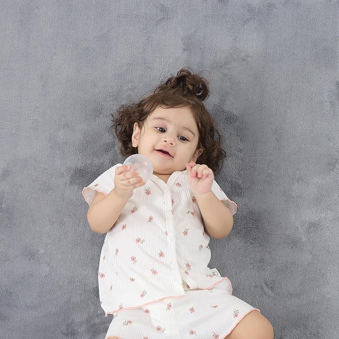 1.3" Thick Baby Floor Play Mat 50x74, Basic Padded Foam Mat for Tummy Time Crawling, Non Slip Cushioned for Babies Toddlers Infants Kids (Light Grey)