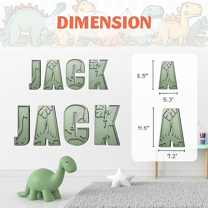 Personalized Wooden Name Sign - Custom Baby Name Signs for Nursery & Kids Room, Baby Announcement Sign, Wall Name Signs Personalized, Round Wooden Letters for Nursery Decor (Letters 3D)
