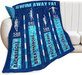 Swimming Blanket Swim Gifts for Girls/Swimmer Sport Throw Blankets Soft Blanket Warm Fleece Flannel Plush Blankets for Bed Sofa Couch 60"x80"
