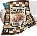 Golden Retriever Dog Print Blanket Best Dog Pet Animal Throw Blankets for Couch Sofa Stuff Decor Gifts Lightweight Soft Cozy Fleece Plush Warm Flannel Bedding for Lover Man Woman Teen Adults 60"x80"