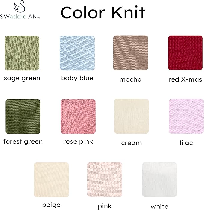 Ruffle Knit Blanket for Baby - 100% Luxury Soft Cotton Knit Warm Cozy Cuddle Stroller Crib Blanket for Newborns, Infants, & Toddlers (Mocha)