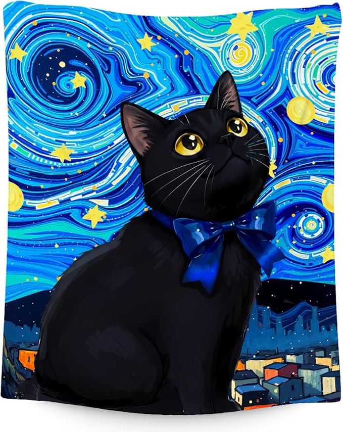 Kids Blanket - Cat Blankets for Cat Lovers - Lightweight Flannel Soft Cute Throws Gifts for Room Decor/Office/Sofa - 40"x50"