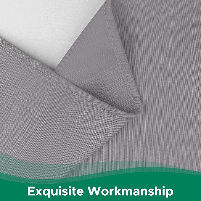 Biscaynebay Wrap Around Bed Skirts for Full & Full XL Beds 15" Drop, Silver Grey Adjustable Elastic Dust Ruffles Easy Fit Wrinkle & Fade Resistant Silky Luxurious Fabric Machine Washable