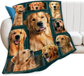 Golden Retriever Blanket Gifts and Decor - Cute Dog Throw for Girls, Women, Kids, Adults - Soft Warm Cozy Fleece for Couch, Sofa, Bed 60"x50"