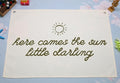 Boho Diversity Rectangular Banner Flag Wall Art Decor Gift for Baby Boy Girl Kid,Nursery Classroom Homeschool Playroom Decor-Here Comes The Sun-Baby Present Shower,Birthday Christmas Gift