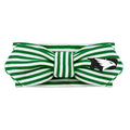 Creative Knitwear North Dakota Fighting Hawks Infant Girls Kelly/White Striped Hair Knot Headband Embroidered Logo - Size Newborn - 4T