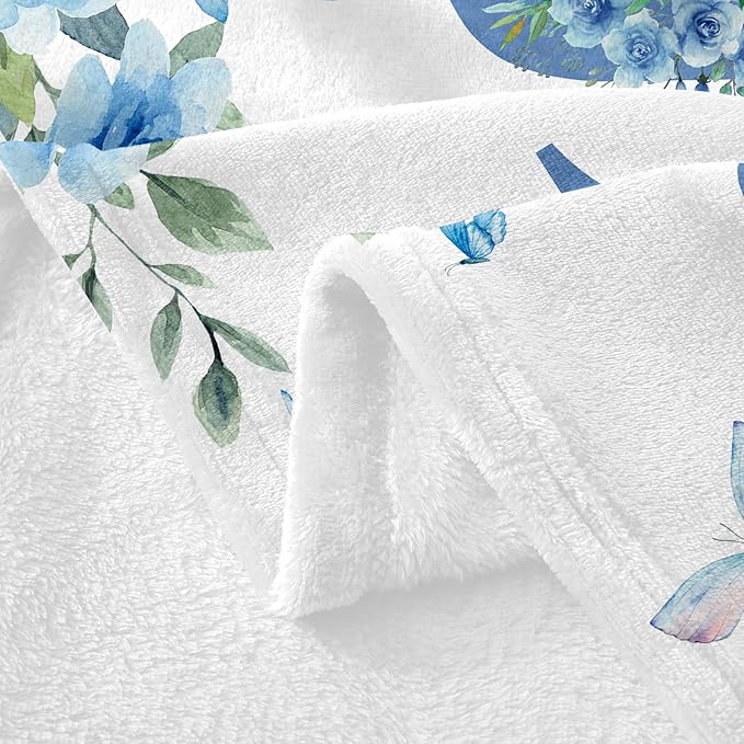 Ships Next Day, Personalized Baby Blankets, Custom Baby Blanket with Name for Girls,Gift for Chrismas Birthday Memorial Day, Customized Flannel Blanket for Kids Adults 60"X80"