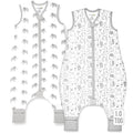 Mama Cheetah Toddler Sleep Sack with Feet 4T-5T, 1.0 TOG Organic Cotton Baby Wearable Blankets with Legs, Baby Sleeping Bag for Walkers, Early Walker X-Large