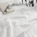 Comfy Cubs Muslin Blanket for Adults King 108" x 90" - 6 Layer Soft, Breathable & Lightweight Muslin Adult Blanket - Machine Washable & Designed in The US Bedding for All Seasons - White