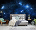 Galaxy Cosmic Wallpaper for Ceiling Night Sky with Stars and Nebula Wall Mural Living Room Bedroom（Not Peel and Stick）