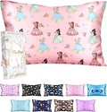 Silk Pillowcase for Kids - 30 x 20 Inches Queen Size Mulberry Silk Pillow Case with Zipper Cute Cartoon Kawaii Teens Girls Boys Pillowcase for Hair and Skin, Floral Girl