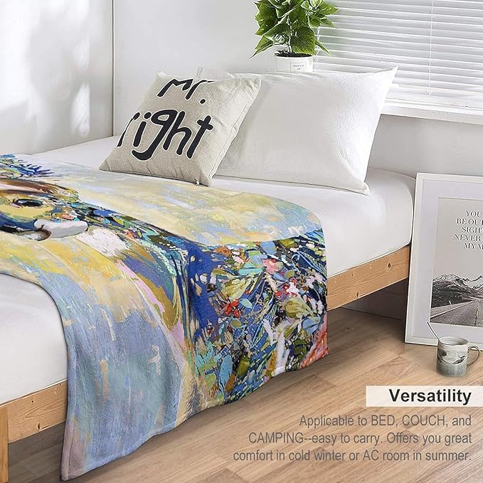 Deer Blanket Forest Deer Gifts for Girls Boys Woman Kids Hunting Lover Throw Blankets Soft Blanket Warm Fleece Flannel Plush Blankets for Bed Sofa Couch 40"x50"