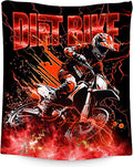 Boys Blanket Dirt Bike Blankets Gifts for Kids Toddlers, 30"x40" Warm Lightweight Flannel Throw for Couch Sofa