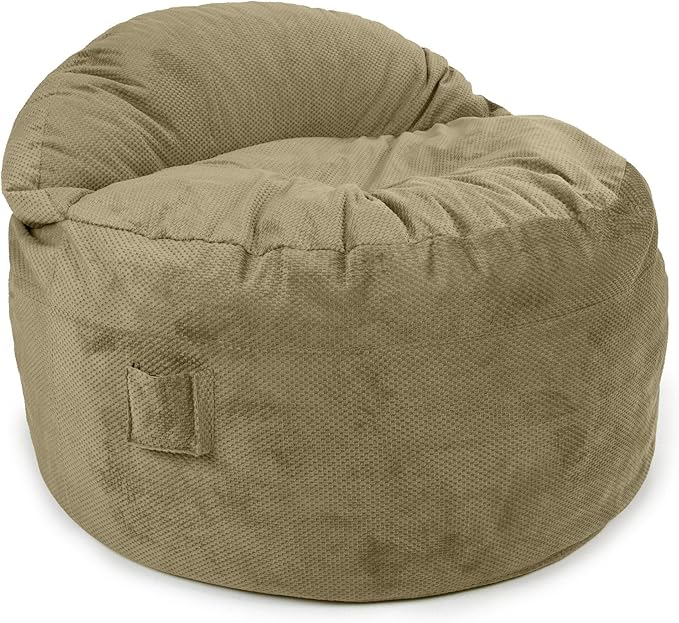 CordaRoy's NEST Gaming Bean Bag Chair-Convertible Bean Bag Chair -Washable Chenille Cover with Pockets for Remote, Controllers-for Living Room,Basement-Full Size-Moss|Made in The USA