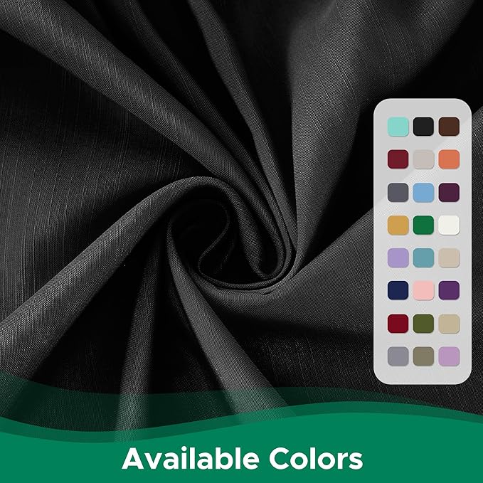 Biscaynebay Wrap Around Bed Skirts for King & Cal King Beds 22" Long Drop, Black Adjustable Elastic Dust Ruffles Easy Fit Wrinkle Resistant Silky Luxurious Fabric Machine Washable