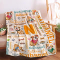 Personalized Custom Bulldog Preschool Blanket Gifts for Baby Toddler Kids Boys Girls - Customized Bulldog Super Soft Lightweight Flannel Sheets Decor for Crib Nap Couch - 40"x50" for Kids/Children