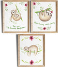 DREAM BIG PRINTABLES Sloth Art Prints (Set of 3) - Unframed - 11x14s | Delightful and Adorable Decor for Any Space | Living Room, Bedroom, Classroom Decor | Modern Wall Art