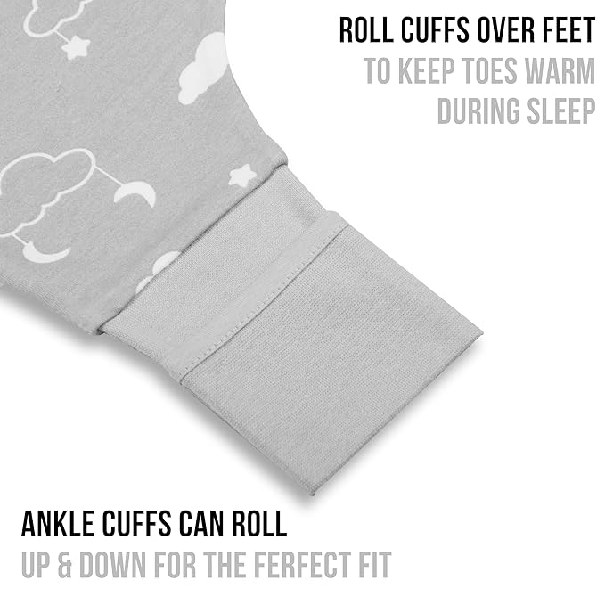 Mama Cheetah Toddler Sleep Sack with Feet, 0.5 TOG Organic Cotton Baby Wearable Blankets with Legs, Baby Sleeping Bag for Walkers, Early Walker 6-18 Month, 3-Pack