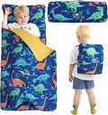 DJY Toddler Nap Mat,Kid Slumber Bag with Removable Pillow & Minky Blanket,Soft Sleeping Mat Perfect for Daycare,Preschool,Kindergarten,Travel