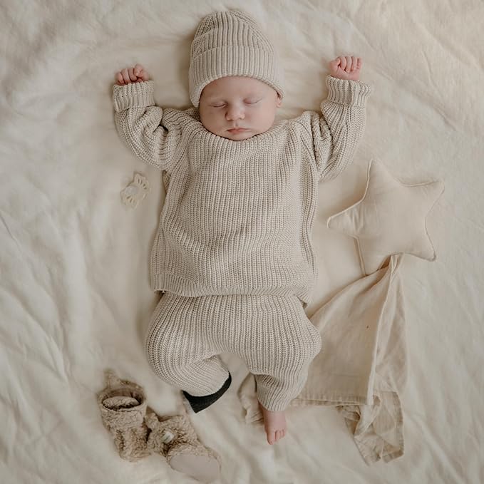 mushie Star Security Blanket | Baby Lovey | 100% Organic Muslin Cotton (Fog)