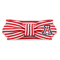 Creative Knitwear Arizona Wildcats Infant Girls Red/White Striped Hair Knot Headband Embroidered Logo - Size Newborn - 4T