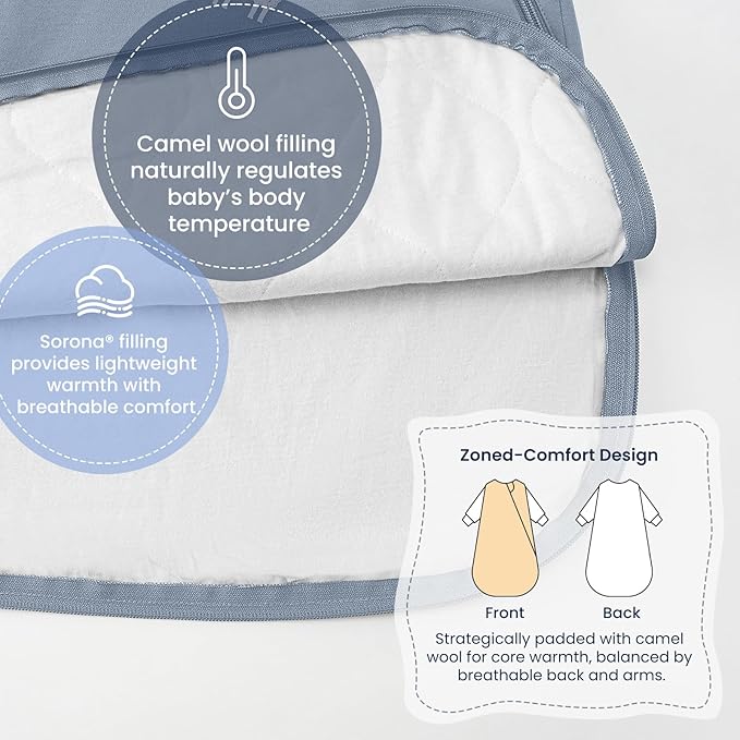 Unisex Sleeping Bag for Babies and Toddlers 1.0 Tog Sleep Sack 18-36 Months, Newborn Sleep Sack, Wearable Blanket Baby, Sleep Sack with Sleeves, Gifts for Baby