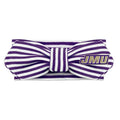 Creative Knitwear James Madison Dukes Infant Girls Purple/White Striped Hair Knot Headband Embroidered Logo - Size Newborn - 4T