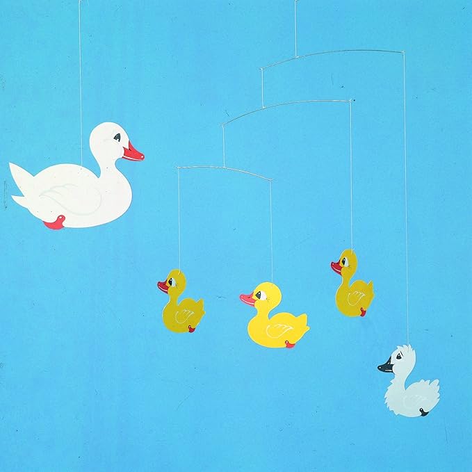 Ugly Duckling Hanging Nursery Mobile - 17 Inches - High Quality - Handmade in Denmark by Flensted