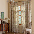 ENJOYBRIDAL Pink Floral 63 Inch Curtains 2 Panel Set Bedroom Semi Sheer Drapes Short Living Room Farmhouse Window Curtain Panels Boho Dining Room Decor Rod Pocket Tassel Window Treatments