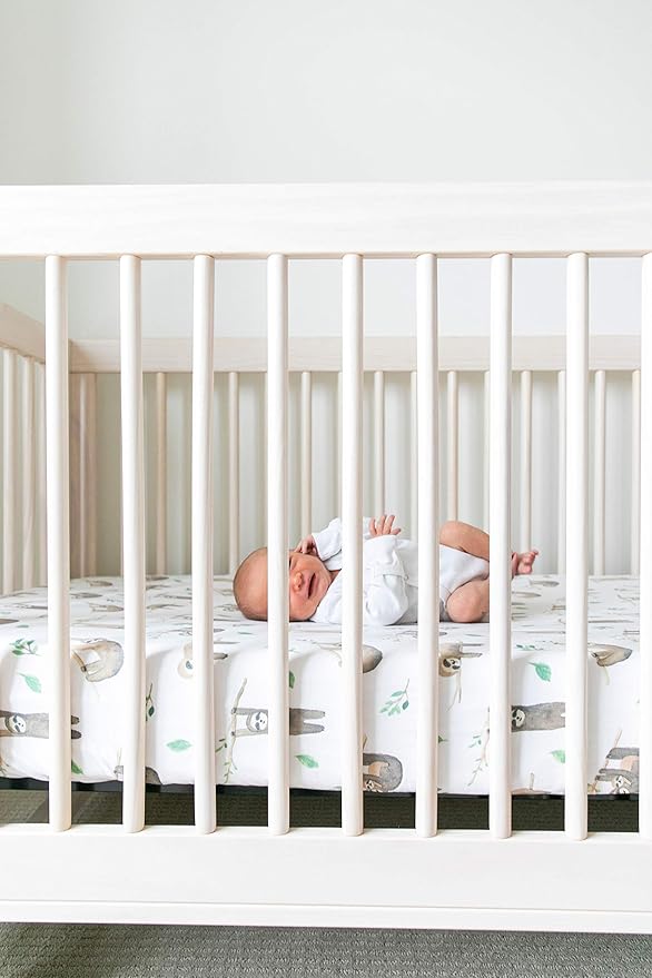 Copper Pearl Premium Knit Crib Sheets: Breathable and Soft, Fitted for Standard Mattresses, Perfect for Baby Registry or Shower Gift, Noah